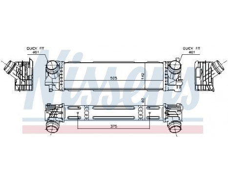 Intercooler, charger 961596 Nissens, Image 6