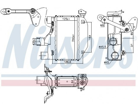 Intercooler, charger 96164 Nissens, Image 2