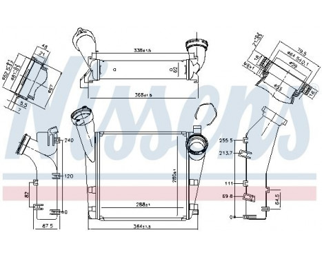 Intercooler, charger 96178 Nissens, Image 2
