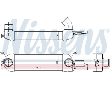 Intercooler, charger 96179 Nissens, Image 2