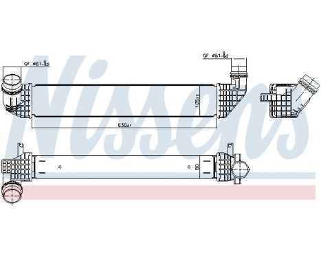 Intercooler, charger 96200 Nissens, Image 2