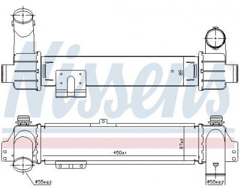 Intercooler, charger 96215 Nissens, Image 3