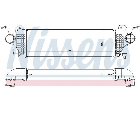 Intercooler, charger 96245 Nissens, Image 2