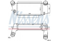 Intercooler, charger 96252 Nissens
