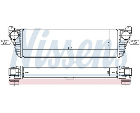 Intercooler, charger 96261 Nissens, Image 2