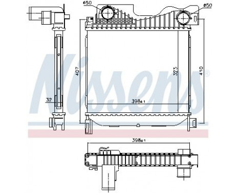Intercooler, charger 96273 Nissens, Image 2