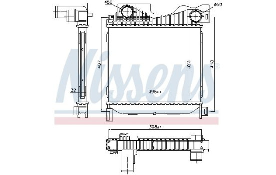 Intercooler, charger 96273 Nissens, Image 2