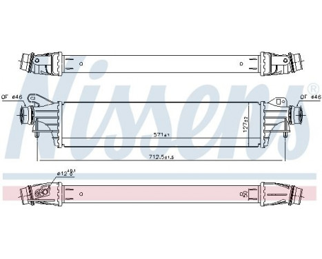 Intercooler, charger 96310 Nissens, Image 2