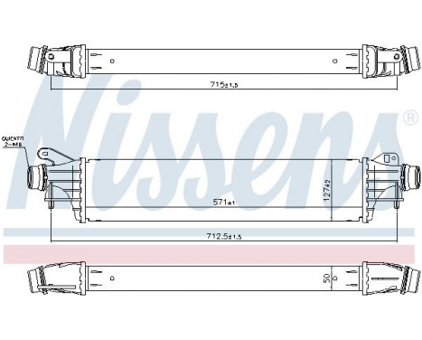 Intercooler, charger 96311 Nissens, Image 2