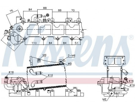 Intercooler, charger 96317 Nissens, Image 4