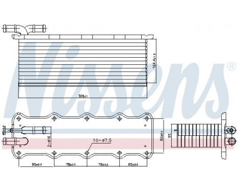 Intercooler, charger 96318 Nissens, Image 6
