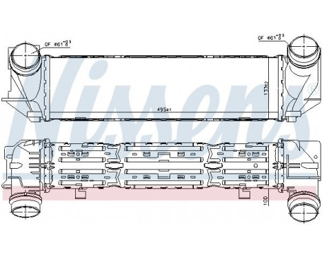 Intercooler, charger 96322 Nissens, Image 2