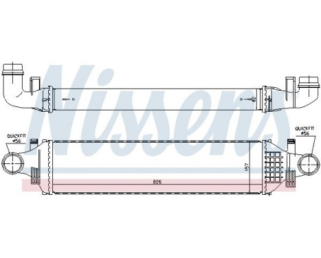 Intercooler, charger 96335 Nissens, Image 2
