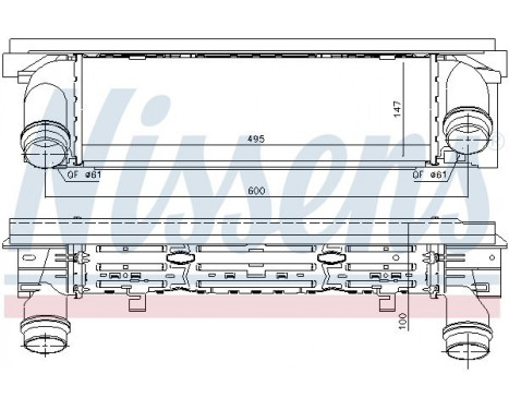 Intercooler, charger 96344 Nissens, Image 2