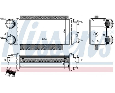 Intercooler, charger 96357 Nissens, Image 2