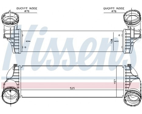 Intercooler, charger 96364 Nissens, Image 2