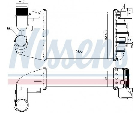 Intercooler, charger 96370 Nissens, Image 2