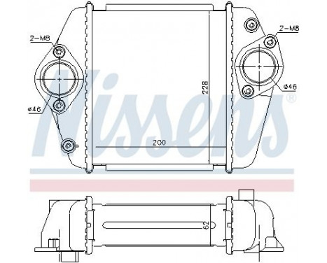 Intercooler, charger 96372 Nissens, Image 2