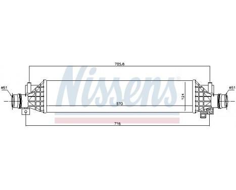 Intercooler, charger 96375 Nissens, Image 2