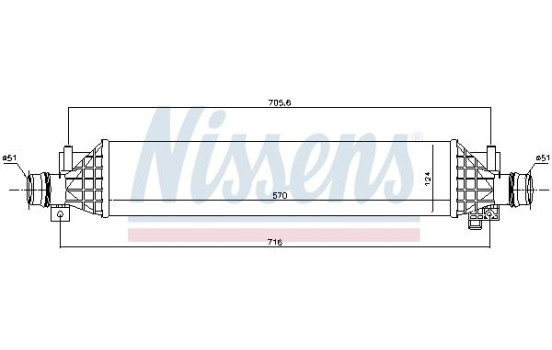 Intercooler, charger 96375 Nissens, Image 2