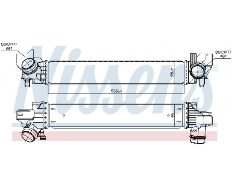 Intercooler, charger 96378 Nissens, Image 2