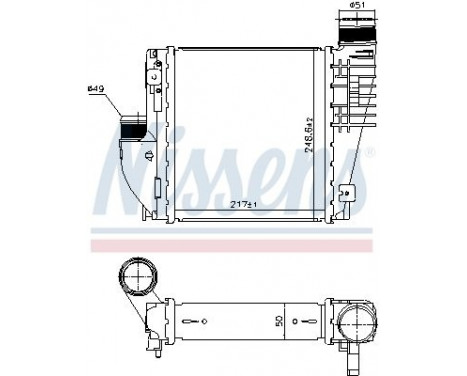 Intercooler, charger 96380 Nissens, Image 2