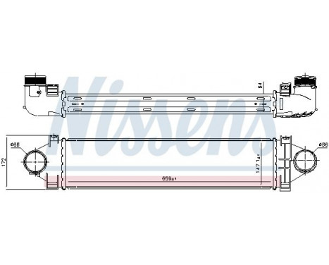 Intercooler, charger 96383 Nissens, Image 2