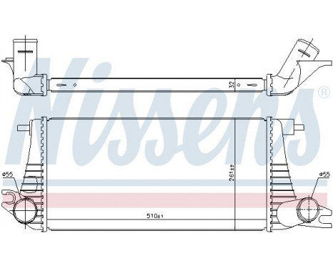Intercooler, charger 96393 Nissens, Image 2