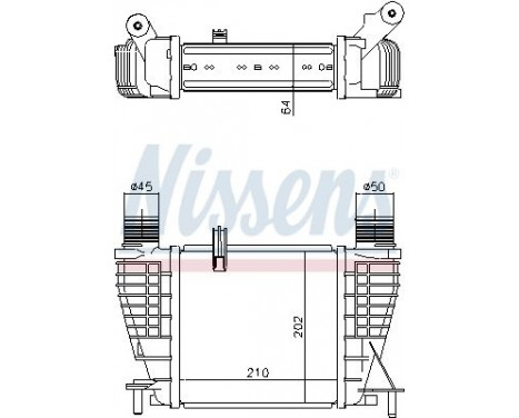 Intercooler, charger 96396 Nissens, Image 2