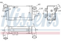 Intercooler, charger 96398 Nissens