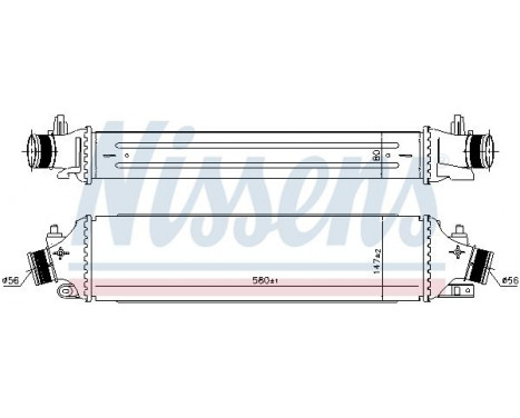 Intercooler, charger 96406 Nissens, Image 2