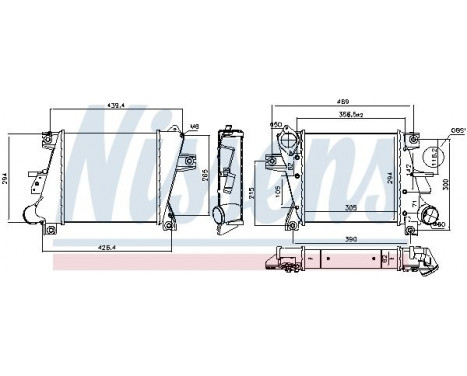 Intercooler, charger 96407 Nissens, Image 2