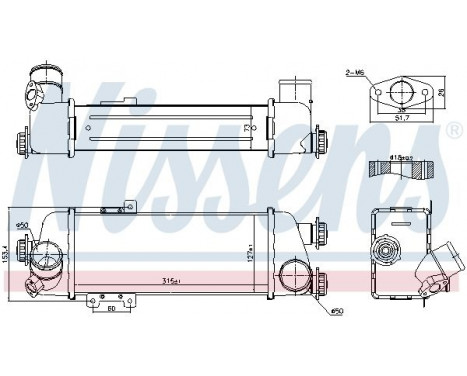 Intercooler, charger 96409 Nissens, Image 2