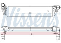Intercooler, charger 96418 Nissens