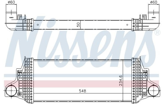 Intercooler, charger 96419 Nissens, Image 2