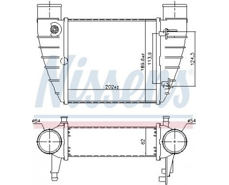 Intercooler, charger 96426 Nissens, Image 3