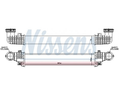 Intercooler, charger 96434 Nissens, Image 2