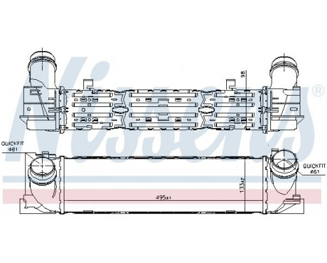 Intercooler, charger 96450 Nissens, Image 2