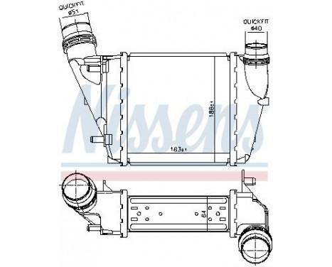 Intercooler, charger 96452 Nissens, Image 2
