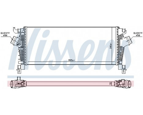 Intercooler, charger 96454 Nissens, Image 2