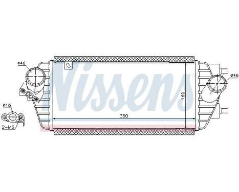 Intercooler, charger 96456 Nissens, Image 2