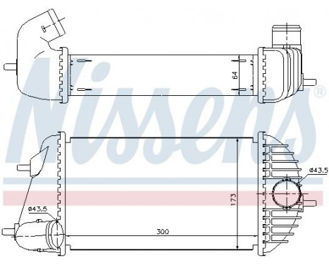 Intercooler, charger 96465 Nissens, Image 2