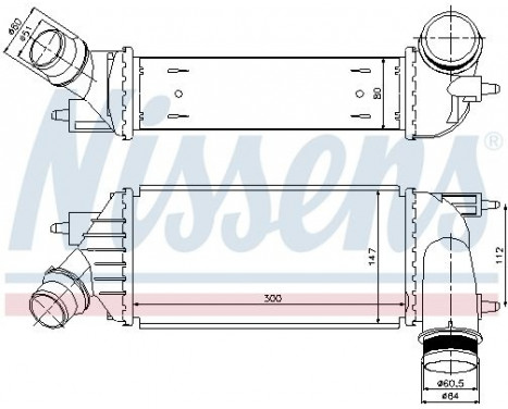 Intercooler, charger 96467 Nissens, Image 2