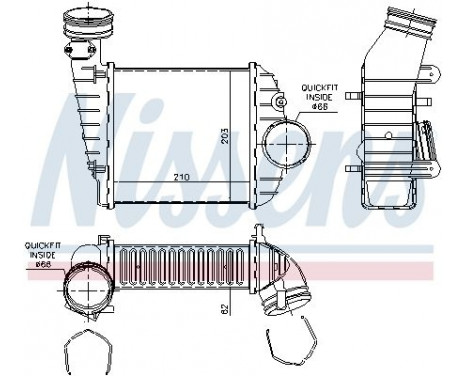 Intercooler, charger 96469 Nissens, Image 2