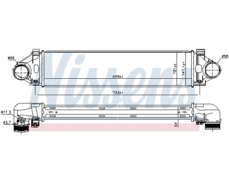 Intercooler, charger 96471 Nissens, Image 5