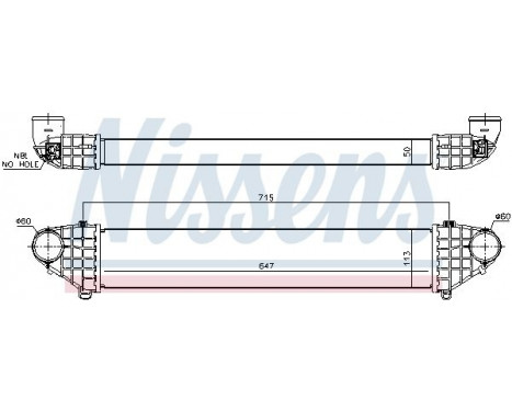 Intercooler, charger 96474 Nissens, Image 2