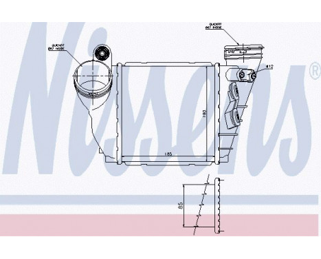 Intercooler, charger 96487 Nissens, Image 2