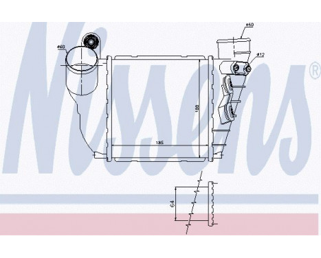 Intercooler, charger 96488 Nissens, Image 2