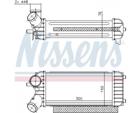 Intercooler, charger 96491 Nissens, Image 2