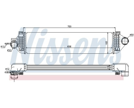 Intercooler, charger 96492 Nissens, Image 2